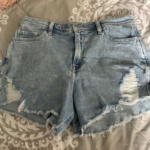 Hollister High Rise Denim Shorts